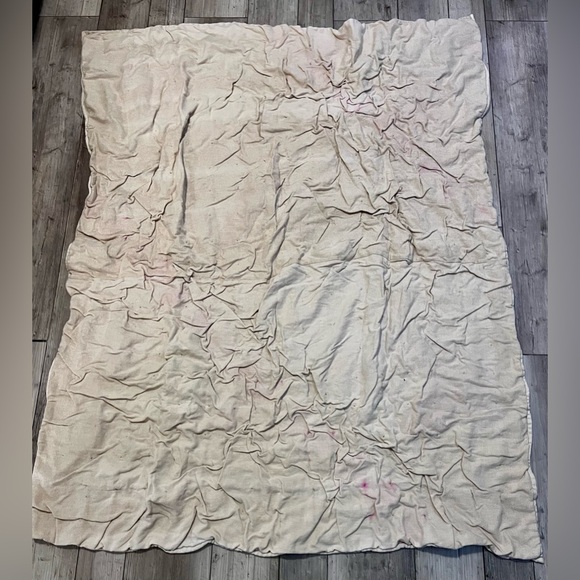 Vintage Handmade Patchwork Multicolor Quilt Cozy Winter Wool Antique Home Decor - Picture 10 of 14